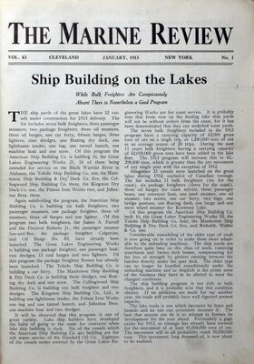 Marine Review (Cleveland, OH), January 1913